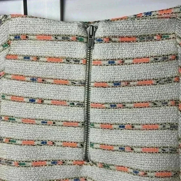 Anthropologie Maeve Lucaya Swing Multi-Colored Tweed Skirt Size 12 - Picture 9 of 9